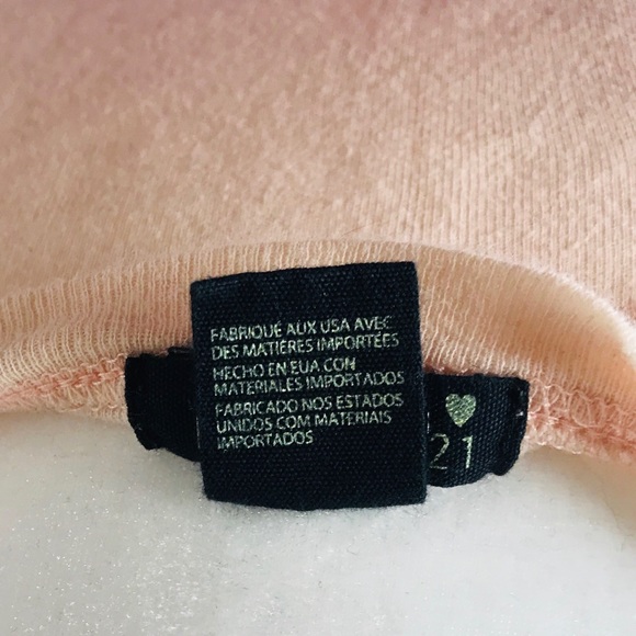 🌲3/$20 Soft Crop Top Forever 21 T-Shirt Light Pink M - Picture 5 of 8